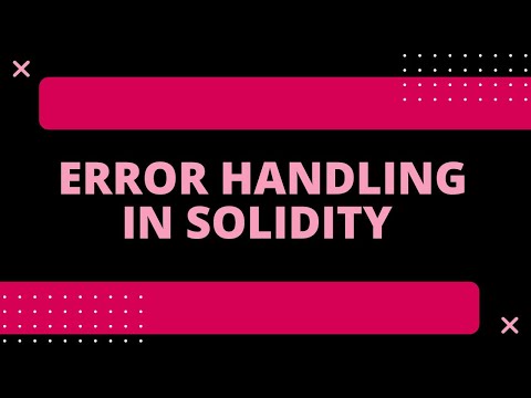 Error Handling In Solidity | Ronak Doshi