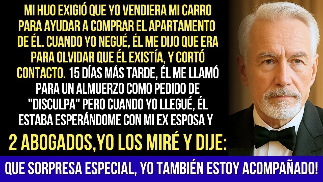 Mi Hijo Exigió Que Yo Vendiera Mi Carro Para Ayudar A Comprar El Apartamento De Él. Yo Me Negué...