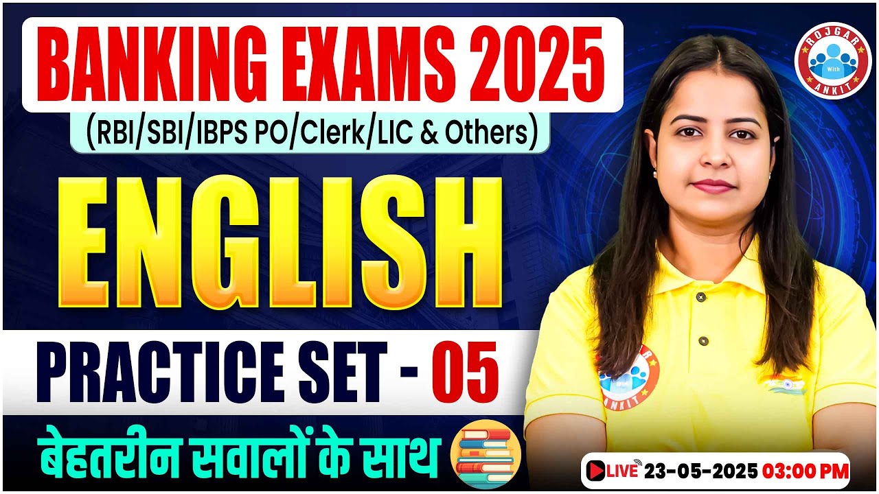 Banking English Practice 2025 | Banking Exams English Practice Set #05| Banking English! Kiran Ma’am