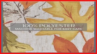 Elrene Home Fashions Autumn Leaves Fall Printed Tablecloth, Holiday Table Cover