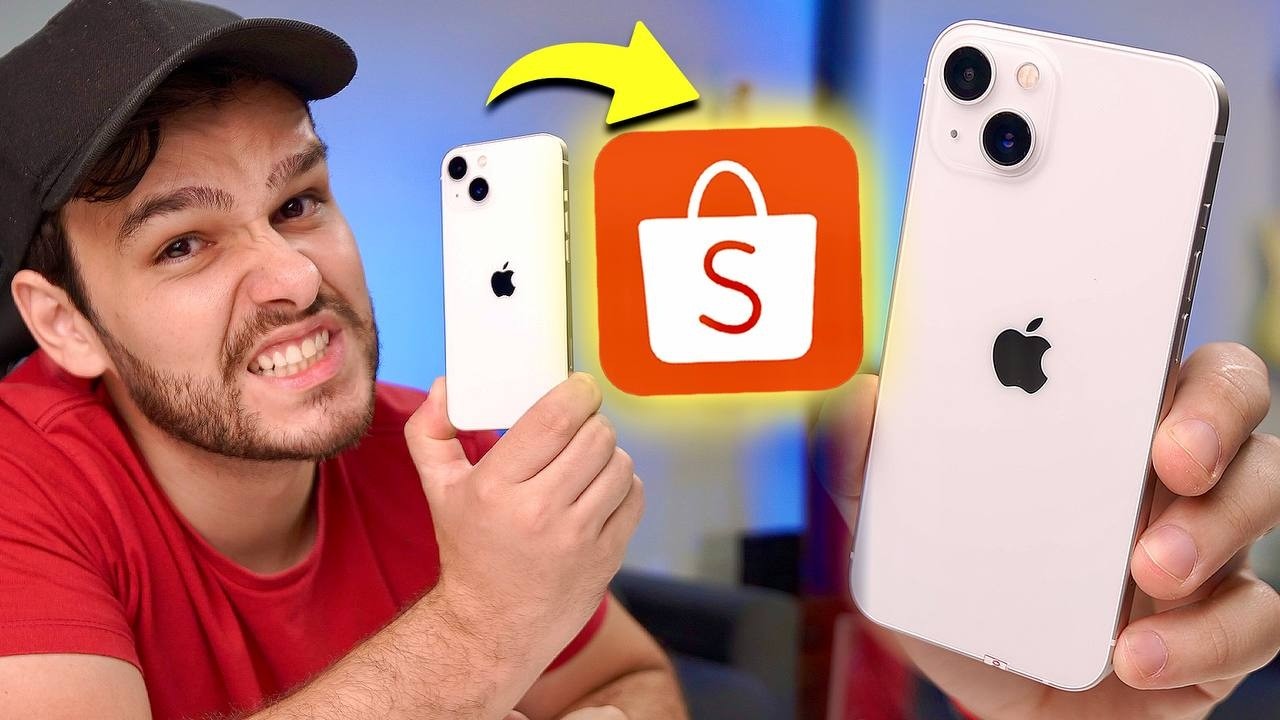 COMPREI UM IPHONE 13 BARATO na SHOPEE E ISTO ACONTECEU