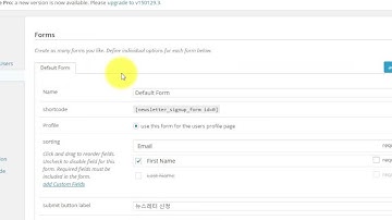 wordpress plugin setting - mymail