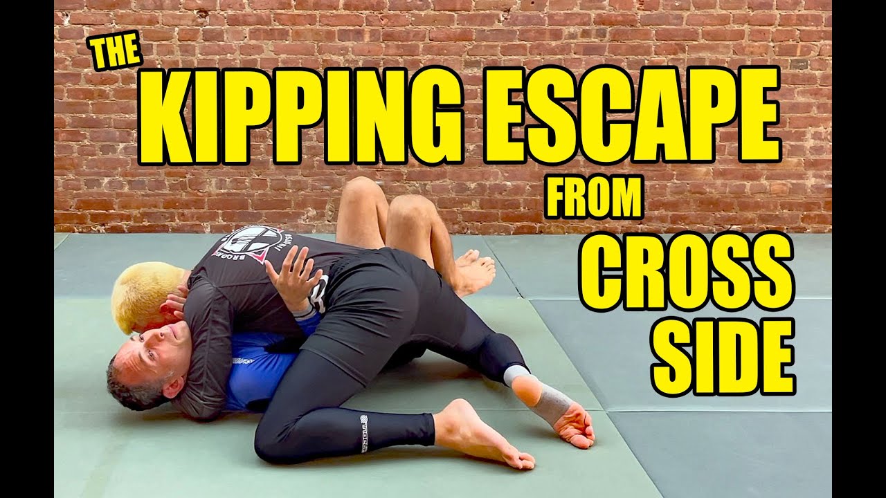 Kipping Escape from Cross Side: No Gi BJJ / Jiu Jitsu - YouTube