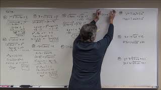 Radical Test Review # 21 28, 36 38