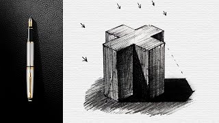 How to Draw Cast Shadow in Drawings. Drawing Shadows In Perspective