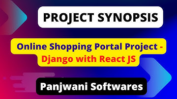 Synopsis - Online Shopping Portal using Django with React JS