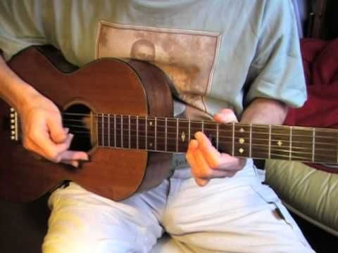 Blues Lesson - fingerpicking key of A - Part 1/3 -...