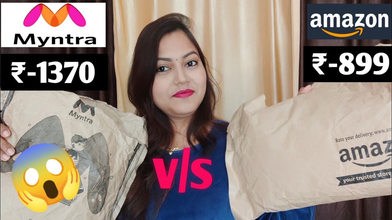Myntra vs Amazon Review Same Product Different Price Adhira YouTube