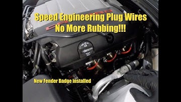Installing Speed Engineering Spark Plug Wires and Changing the Fender Badge! | Vlog #242