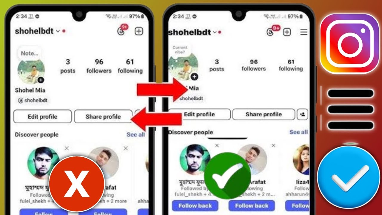 Comment réparer l'option Paramètres de 3 lignes d'Instagram qui ne fonctionne pas || L'icône Paramèt