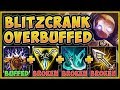 WTF! BLITZCRANK ULT BUFF MAKES FULL AD BRUISER BLITZ TOP BUILD 100% OP! - League of Legends Gameplay