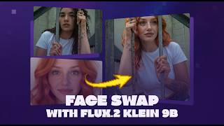 The Cleanest AI Face Swap in ComfyUI - Flux 2 Klein 9B + LanPaint on Floyo
