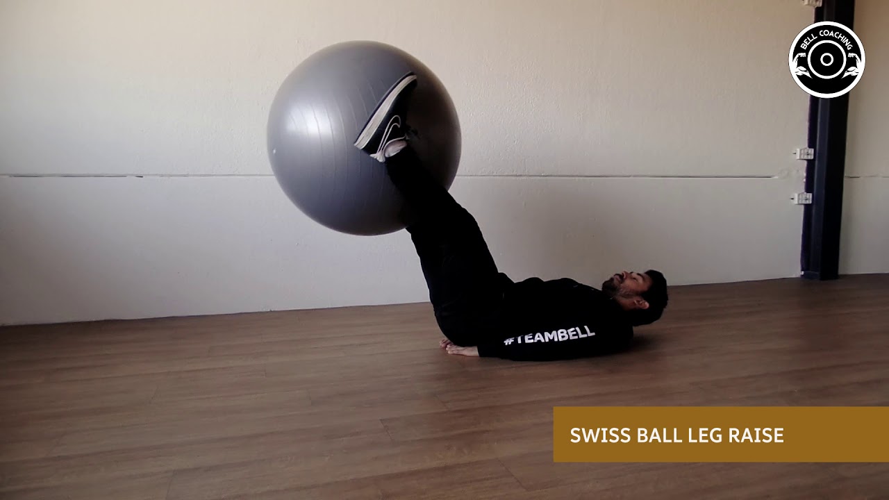 Swiss Ball Leg Raise YouTube