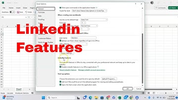 How to Enable or Disable Linkedin Features in Microsoft Excel! Change Linkedin Settings!