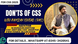biggest mistake people make while preparing for CSS