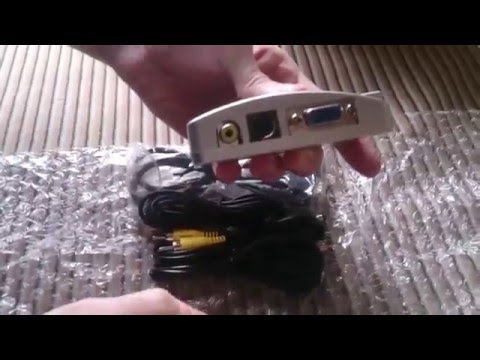 Переходник VGA RCA ноутбук - телевизор