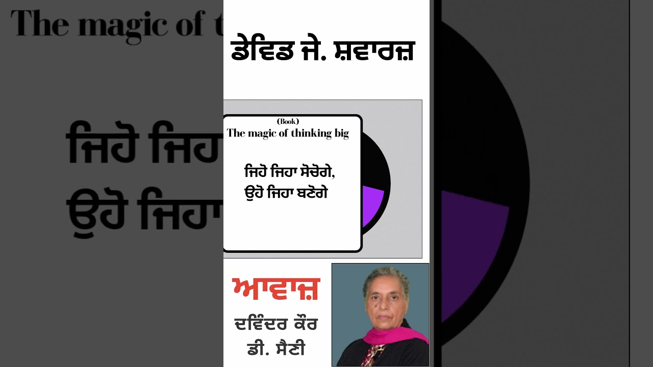 ਜਿਹੋ ਜਿਹਾ ਸੋਚੋਗੇ, ਉਹੋ ਜਿਹਾ ਬਣੋਗੇ  | | | By :  ਡੇਵਿਡ ਜੇ.  ਸ਼ਵਾਰਜ਼