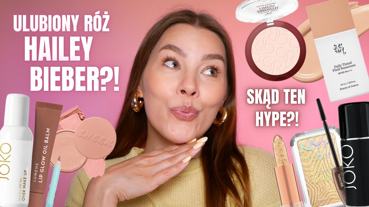 Przetestujemy ULUBIONY róż HAILEY BIEBER! 🧡 Viralowy koreański TINT i boska MGIEŁKA z SPF50! 🔥