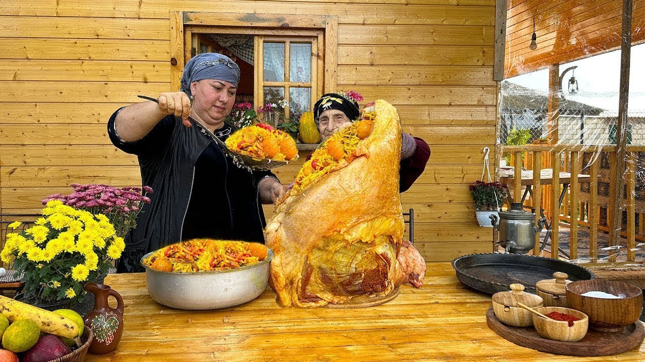 Традиционный бабушкин рис с огромными бараньими ребрышками | Настоящая деревенская еда