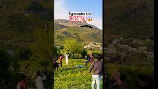 Big monster kite catching 😱 #kite #kiteground #kiteflying #catching