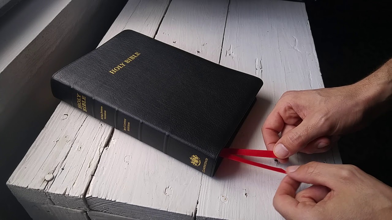 Cambridge KJV Turquoise Bible in Black Goatskin YouTube