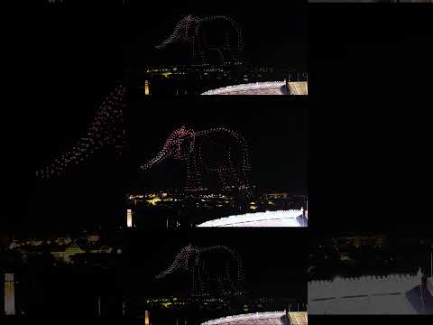 AMAZING ALABAMA DRONE SHOW?!  🤯😱 #alabama #dronevideo