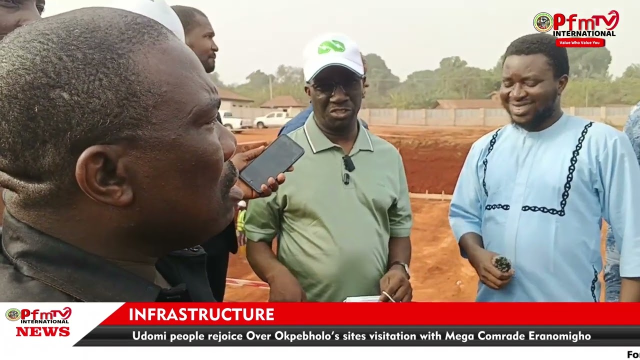 Udomie people rejoice over Governor Okpebholo's sites visitation with Mega Comrade Eranomigho