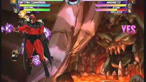 MvC2: Magneto Multiple Throw Sequence