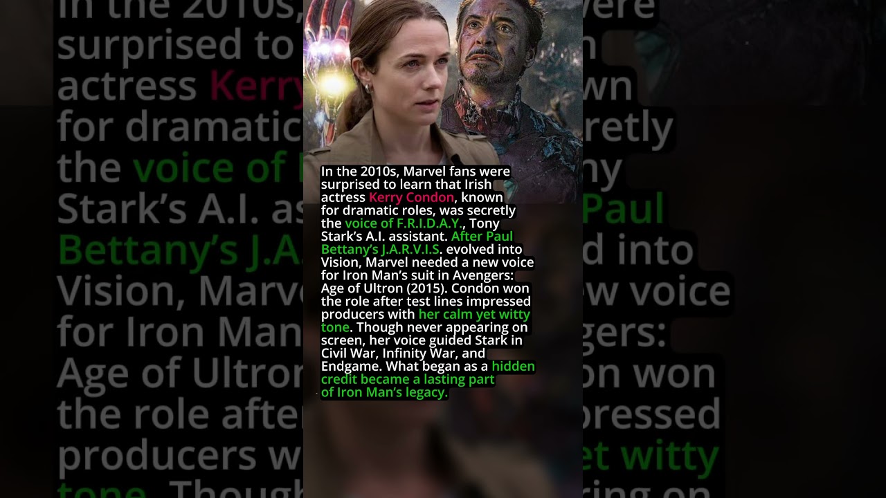 How Kerry Condon Secretly Became the Voice of Iron Man’s Suit