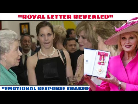 Joanna Lumley's 'heart sank' over letter from Royal Family before breaking down in tears - YouTube