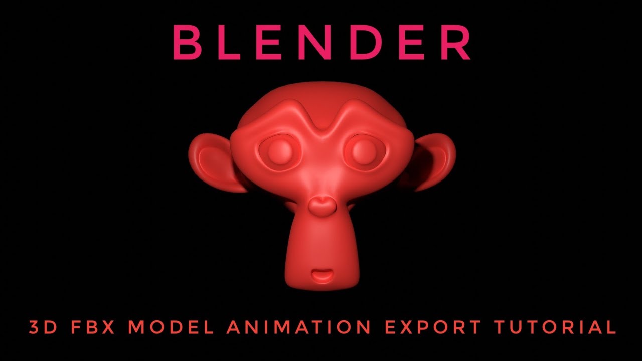 Blender 3D animation creation & 3D FBX embedded animation model export ...