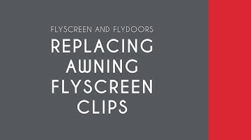 How to Change Flyscreen Clip on Awning Windows with Jason Windows