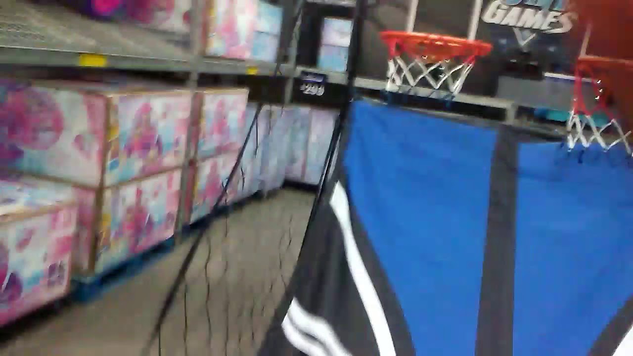 Playing basketball at walmart YouTube