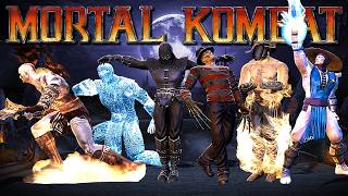 All Unique Mortal Kombat 9 Tag Out Animations!