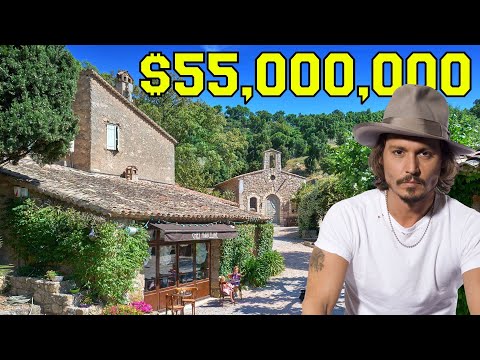 Video: Johnny Depps fantastiska fastighet i franska landsbygden är fortfarande tillgänglig för 25 miljoner dollar