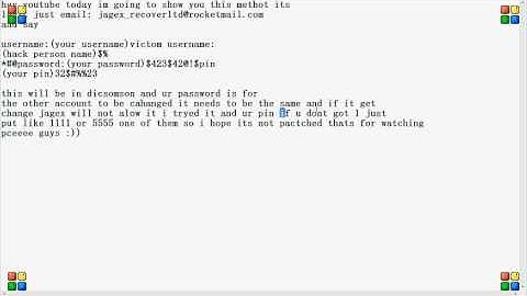 how to hack runescape accounts with email 2011-2012 (STILL WORKS)