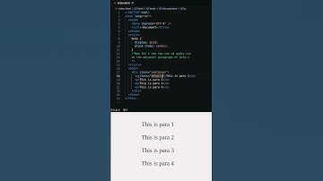 Use adjacent selectors in css to select the adjacent element of any particular class. #shorts #css