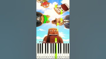 Ouch Challenge With Brainrot characters @lupdup - Piano Tutorial