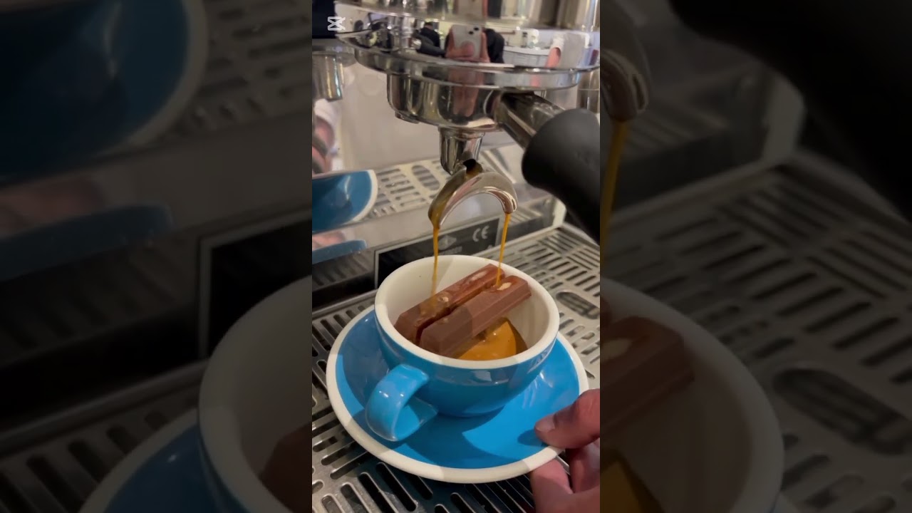 espresso with strong kit kat🙃