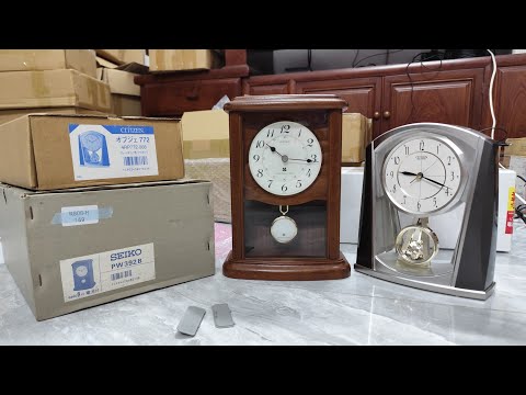 09/18 🔥 SOLD 🔥 Unboxing 2 Japanese SEIKO & Citizen Table Clocks. Contact 0373306099
