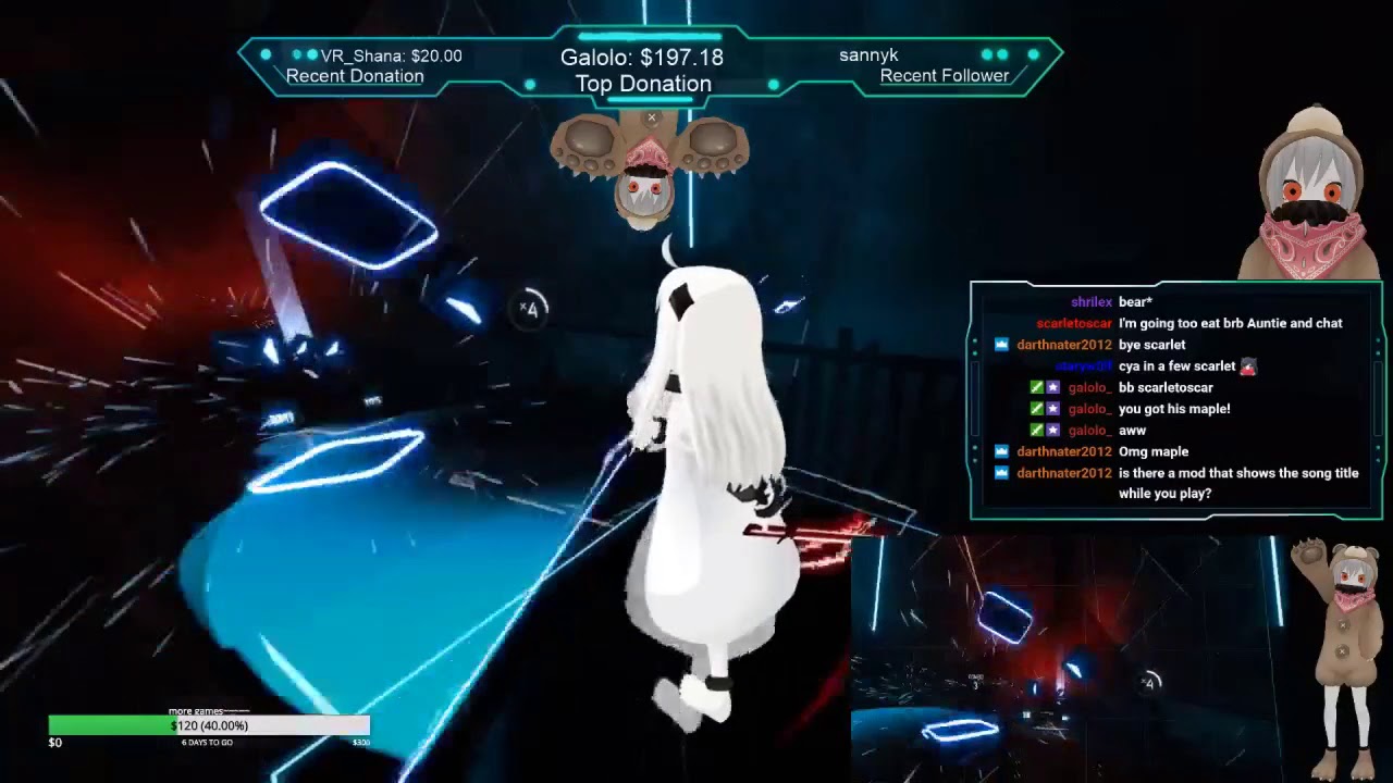 Beat Saber Flower Dance expert+ aka one saber mode YouTube