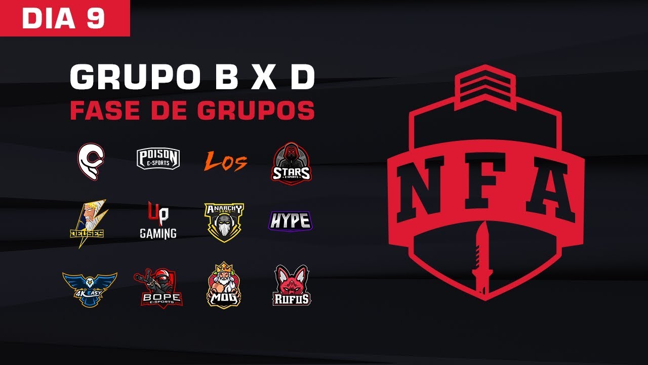 FREE FIRE - LIGA NFA SEASON 4 DIA 9 - GRUPO BxD - #NFAS4 - YouTube