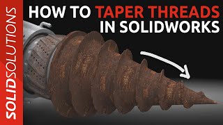 Famous How to Taper Threads in SOLIDWORKS | Beginner SOLIDWORKS Tutorial Wealth