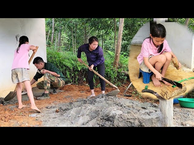 The most difficult days have passed. Van Anh took advantage of her day off to help Hung and Minh class=