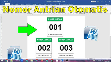 Cara Buat Nomor Antrian Di Microsoft Word