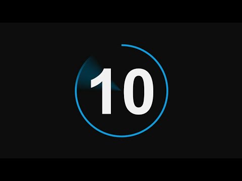 After Effects 10 Sec Stop Watch | Countdown 10 second | Timer with Sound Stop Watch