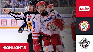 DEL2: EV Landshut vs. Eisbären Regensburg I Highlights