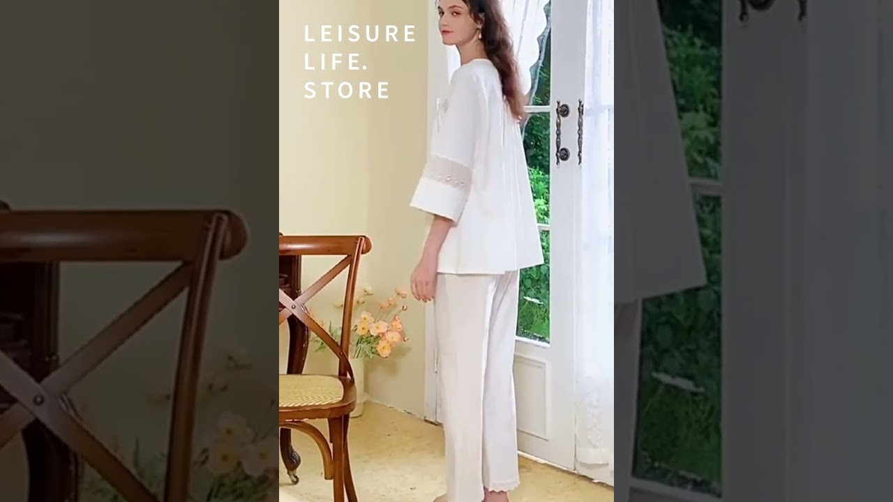 Elevate Your Summer Sleep Lightweight Cotton Lace Pajamas Review 