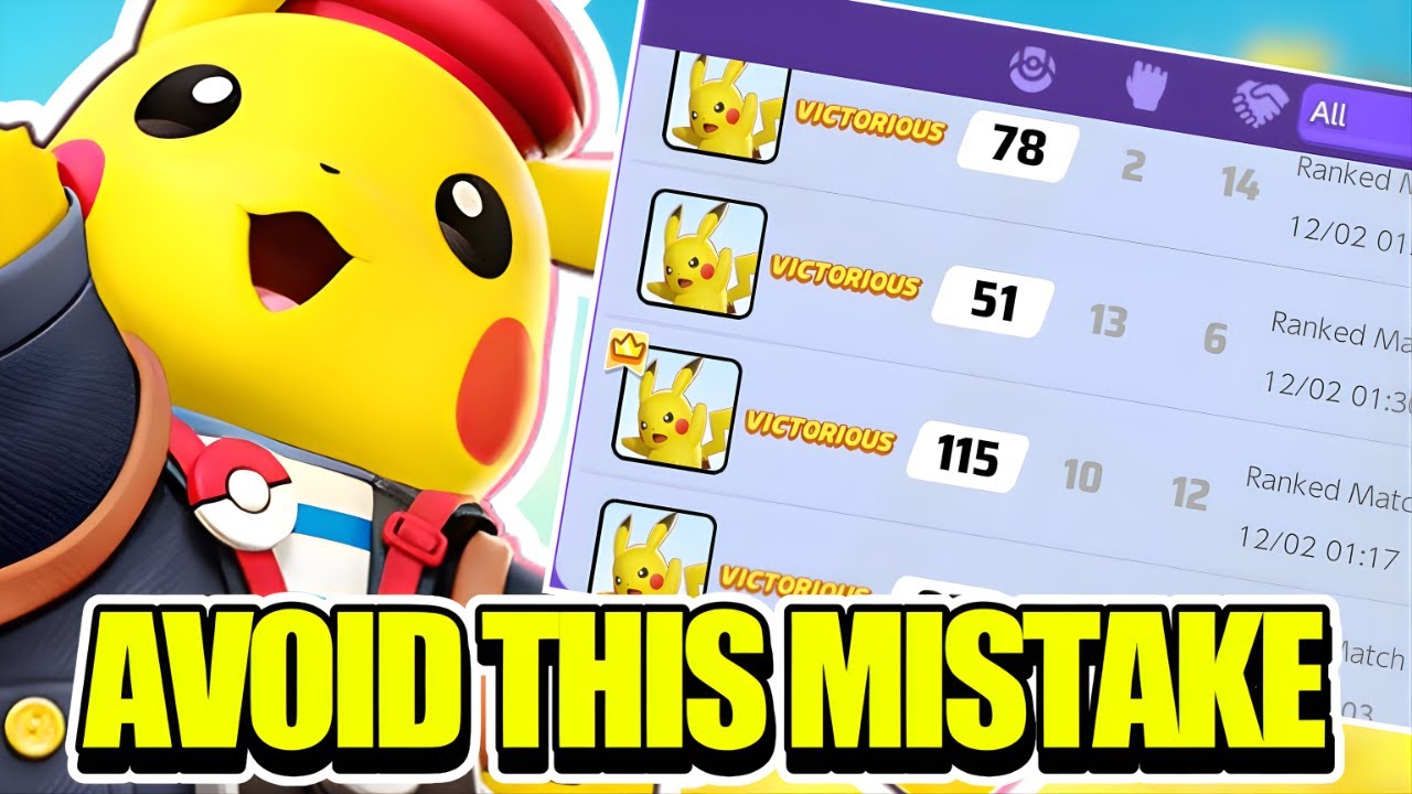 Если хотите выиграть в играх с Пикачу, ПЕРЕСТАНЬТЕ это делать | Руководство по Pokemon Unite