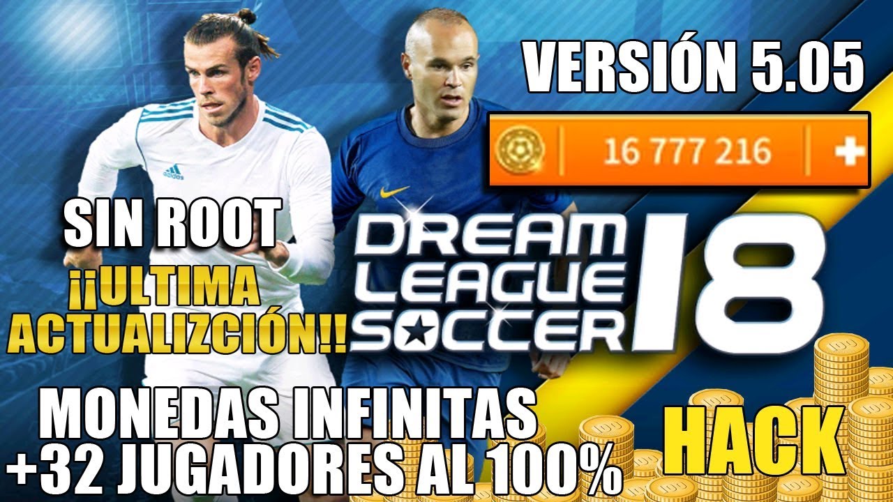 HACK DE DREAM LEAGUE SOCCER 18 VERSION 5.05 SIN ROOT
